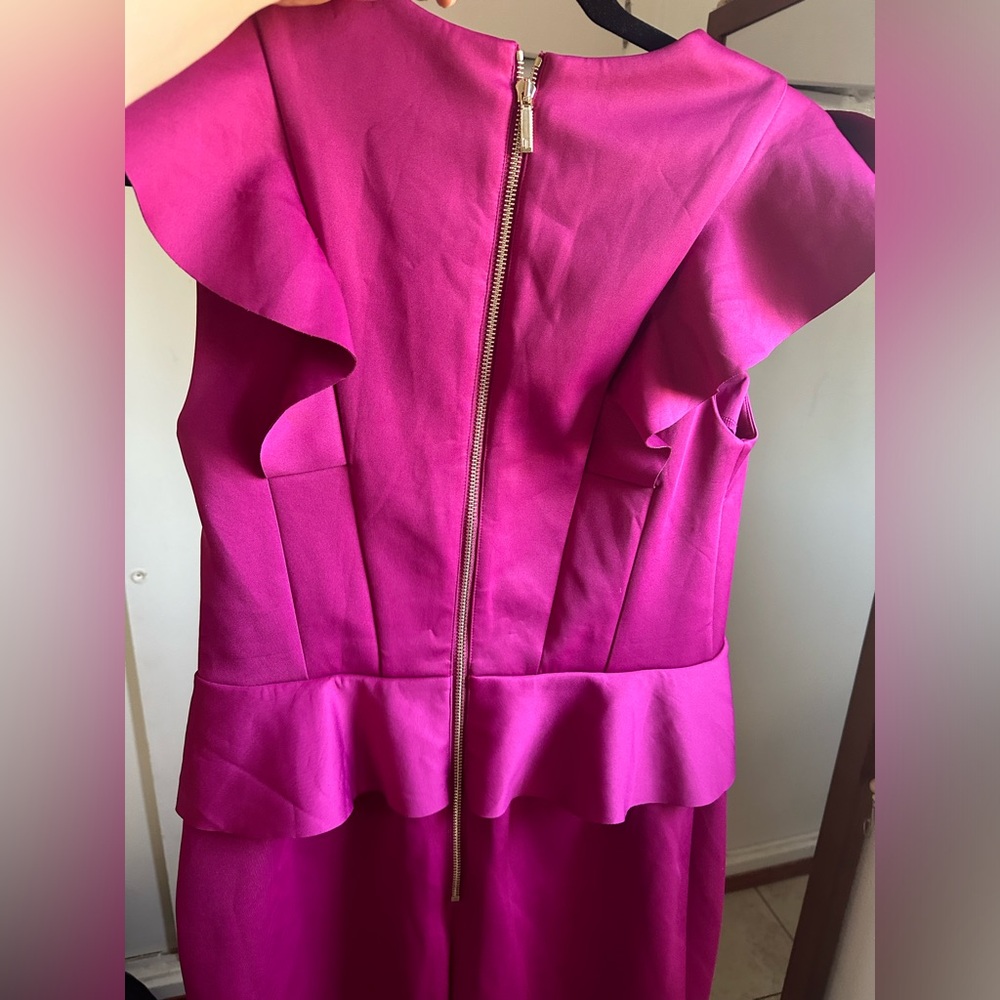 CLEARANCE Ted baker Alair rufffle v neck scuba dress FINAL PRICE - Picture 6 of 13